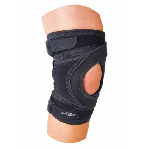 MON634186EA - DJO - Knee Brace Tru-Pull Lite Large Strap Closure 21 to 23-1/2" Circumference Left Knee
