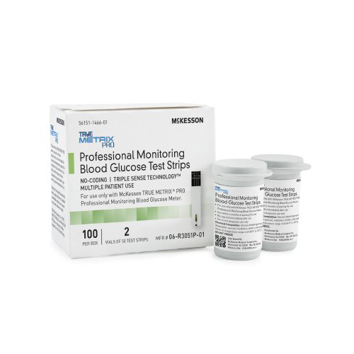 TRUE METRIX Blood Glucose Test Strips McKesson TRUE METRIX® PRO 100