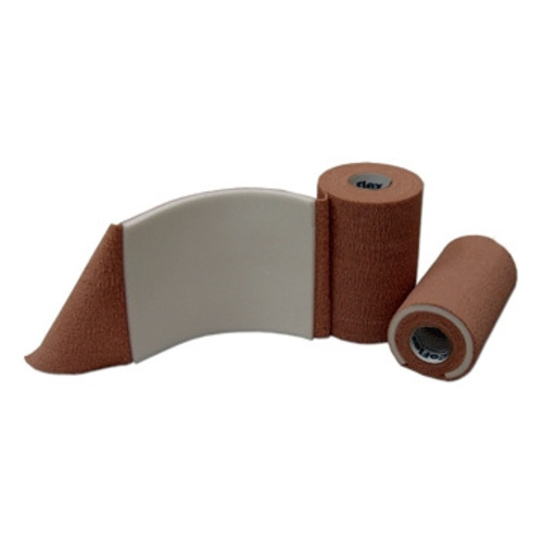 MON635967CS - Andover Coated Products - Cohesive Bandage with Foam Backing CoFlex AFD 2 Inch X 2-1/2 Yard Standard Compression Self-adherent Closure Tan NonSterile