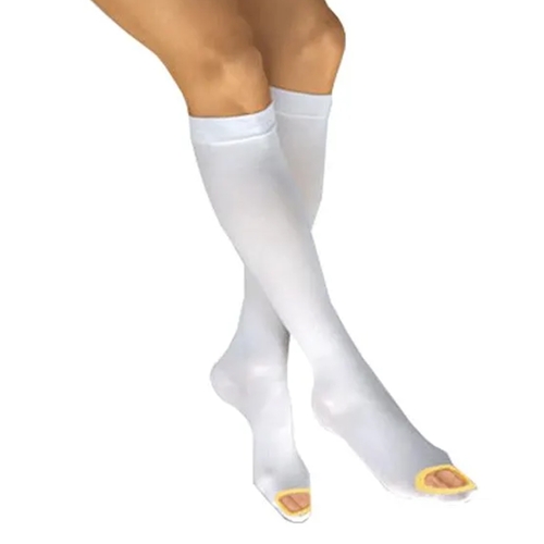 MON638845PR - Jobst - Anti-embolism Stockings Jobst Anti-EM/GP Knee-high X-Large, Regular Open Toe, 2EA/PR