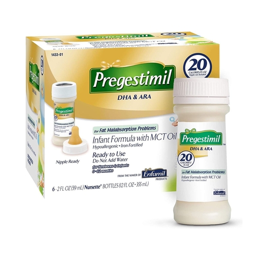 MON640176CS - Mead Johnson Nutrition - Infant Formula Pregestimil&reg; Lipil&reg; 2 oz. Bottle Ready to Use, 48 EA/CS