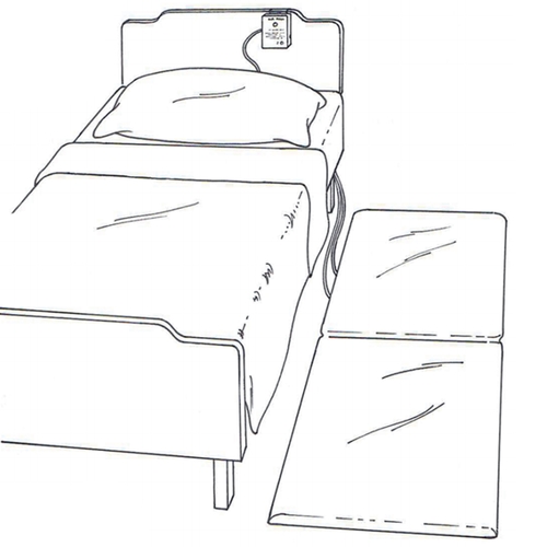 MON641997ST - Skil-Care - Bedside Mat Alarm FloorPro Soft-Fall 68" x 26" x 2"