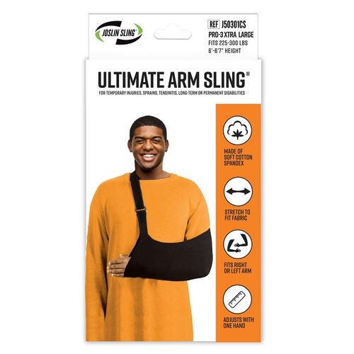 MON645897EA - Brownmed - Brownmed Arm Sling Ultimate Arm Sling D-Ring / Hook and Loop Strap Closure Pro-3X-Large