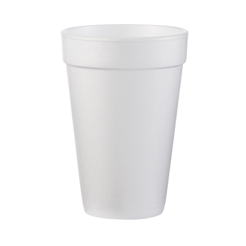 MON652135SL - Dart - Drinking Cup 16 oz. White Styrofoam Disposable, 25 EA/SL