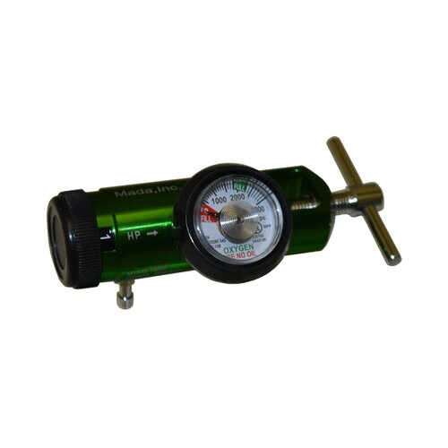 MON654081EA - Mada Medical - Mini Oxygen Regulator Click-Style 1/2 - 15 LPM