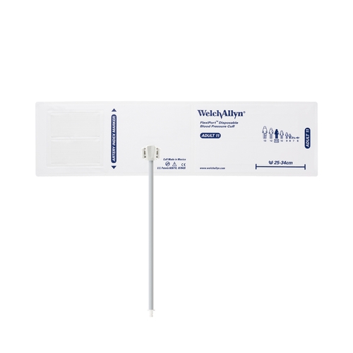 MON661373CS - Welch-Allyn - Welch-Allyn Cuff, 1 Tube Bladder Flexiport Adult Size 11 Soft Fabric, 20EA/CS