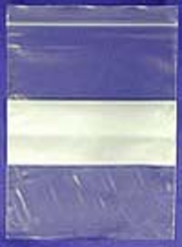 MON669089BX - Donovan Industries - Zip Closure Bag with Write-On Block DawnMist&reg; 8 X 10 Inch Plastic Clear / White Block, 1000EA/BX