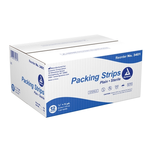 MON670377CS - Dynarex - Packing Strip 1/4" x 5 Yard, 12 EA/CS