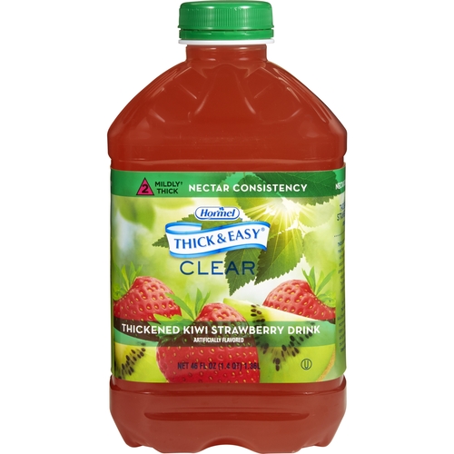 MON671147CS - Hormel Health Labs - Hormel Health Labs Thick & Easy&reg; Clear Thickened Beverage, Kiwi Strawberry - Nectar Consistency, 6EA/CS
