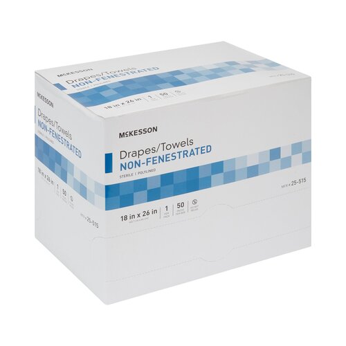 MON68107CS - McKesson - McKesson General Purpose Drape Sterile Field Drape 18 W x 26 L" Sterile, 50 EA/BX, 6BX/CS