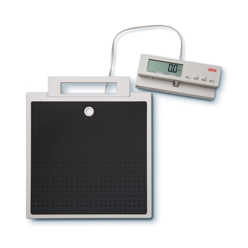 MON683919EA - Seca - Floor Scale seca 869 Digital LCD Display 550 lbs. Capacity Black AC Adapter / Battery Operated, 1/EA
