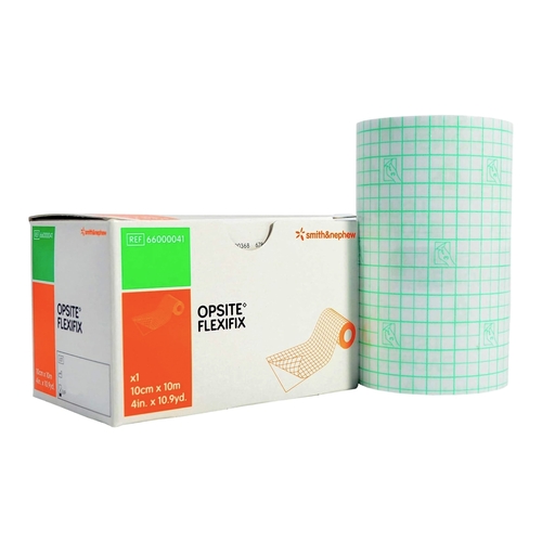 MON684036CS - Smith & Nephew - Smith & Nephew Transparent Film Dressing OpSite Flexifix 4" x 11 Yard, 1EA/BX 12BX/CS