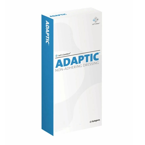 MON684062PK - Systagenix - Systagenix Adaptic&reg; Impregnated Dressing Knitted Cellulose Acetate Fabric 3" X 8", 3/PK