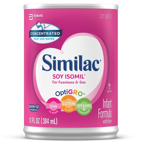 MON685972EA - Abbott Nutrition - Abbott Nutrition Infant Formula Similac&reg; Soy Isomil&reg; 13 oz. Can Concentrate