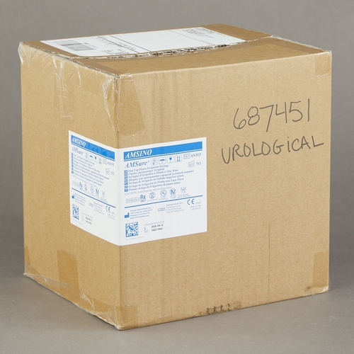 MON687451CS - Amsino International - Amsino International Irrigation Syringe AMSure 60 mL Poly Pouch Catheter Tip, 50 EA/CS