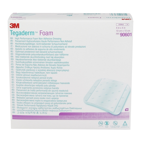 MON688562EA - 3M - Tegaderm&trade; 4" x 4" Square Non-Adhesive Sterile Foam Dressing