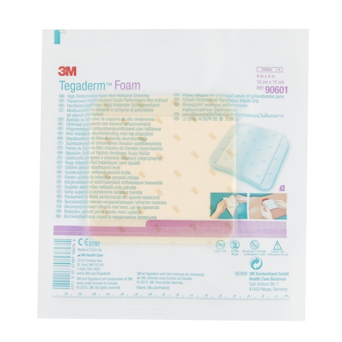 MON688562EA - 3M - Tegaderm&trade; 4" x 4" Square Non-Adhesive Sterile Foam Dressing