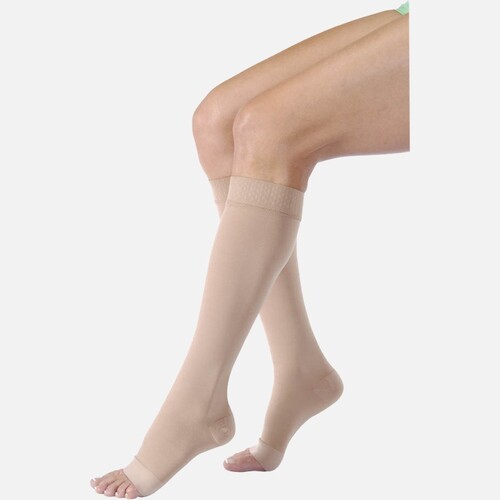 MON688995PR - Jobst - Compression Stockings Knee-High X-Large Beige Open Toe, 2EA/PR