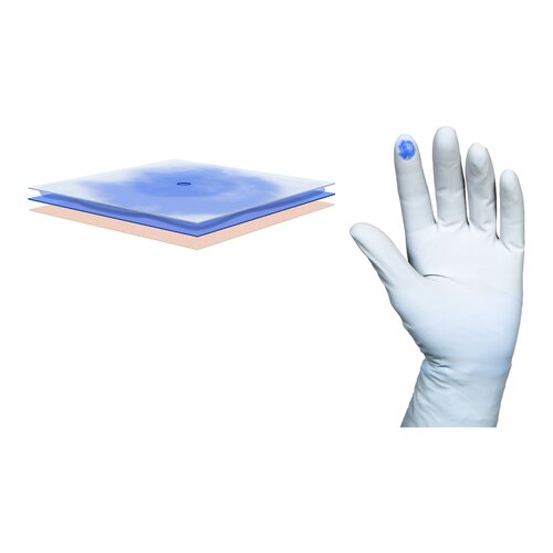 MON689033CS - Molnlycke Healthcare - Molnlycke Healthcare Surgical Underglove Biogel PI Indicator Underglove Size 7 Sterile Polyisoprene Standard Cuff Length Smooth Blue Chemo Tested, 200/CS