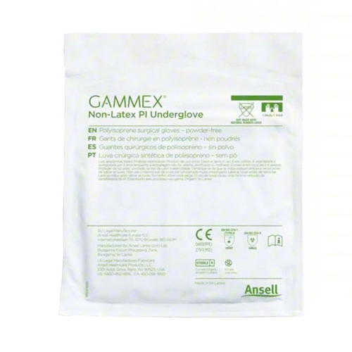 MON693864CS - Ansell - Ansell Surgical Underglove GAMMEX Non-Latex PI Underglove Size 7.5 Sterile Polyisoprene Standard Cuff Length Micro-Textured Green Chemo Tested, 200 EA/CS