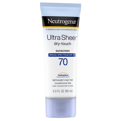 MON695093EA - Johnson & Johnson - Johnson & Johnson Sunblock Neutrogena&reg; Ultra Sheer SPF 70 Tube Lotion 3 oz.