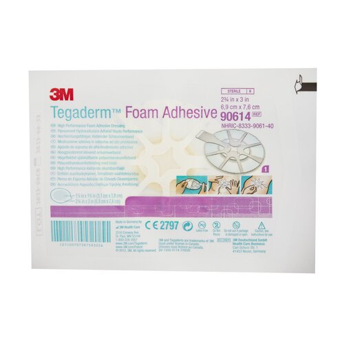 MON695850CS - 3M - 3M 2-3/4" x 3" High Performance Foam Adhesive Dressing, Mini Oval, Pad size 1-1/4" x 1-1/2", 40 EA/CS