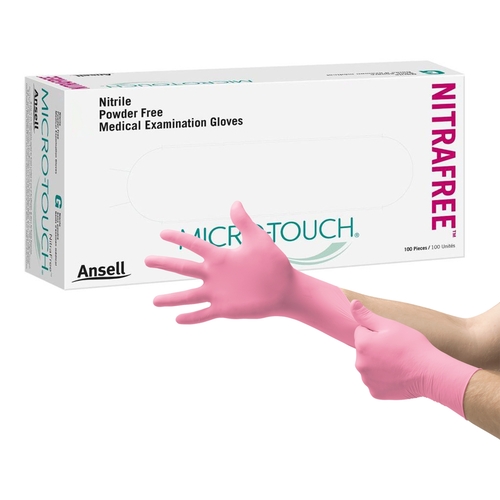 MON697232CS - Ansell - Micro-Touch&reg; NitraFree&reg; Nitrile Exam Gloves - XL