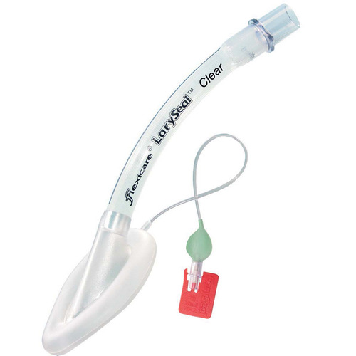 MON698559EA - Flexicare - Flexicare Curved Laryngeal Mask LarySeal&trade; Clear Size 5 40 mL Cuff PVC Single Patient Use Sterile