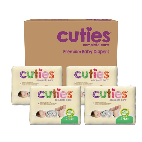 MON699152CS - First Quality - First Quality Cuties&reg; Diapers ,12-18 lbs. Size 2, 168/CS