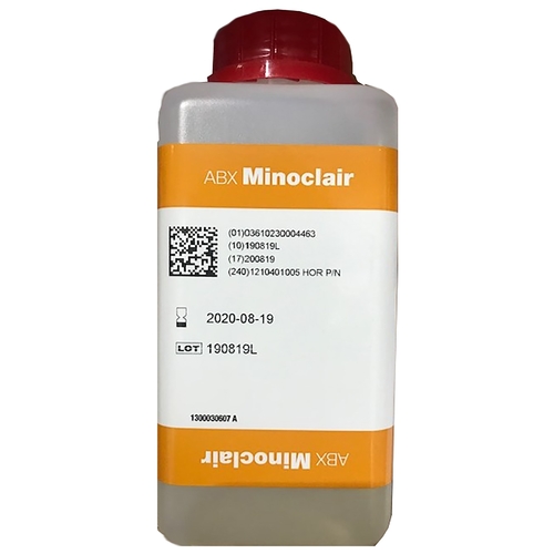 MON702523EA - Horiba - Reagent ABX Pentra Minoclair Hematology For ABX Micros 45 / 60 Analyzers 500 mL, 1/EA