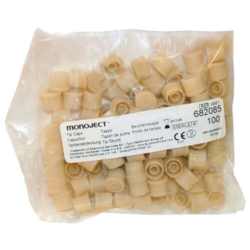 MON702552BG - Cardinal Health - Cardinal Health Syringe Tip Cap Monoject&trade; Disposable, Sterile, Syringe