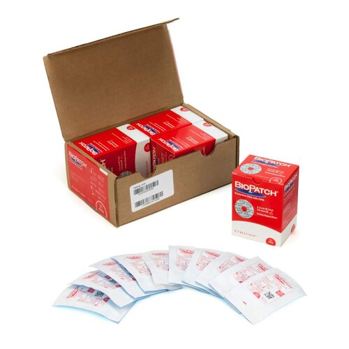 MON702660EA - J & J Healthcare Systems - J & J Healthcare Systems IV Dressing Biopatch 1" Disk (2.5 cm) With 7.0 mm Center Hole Round