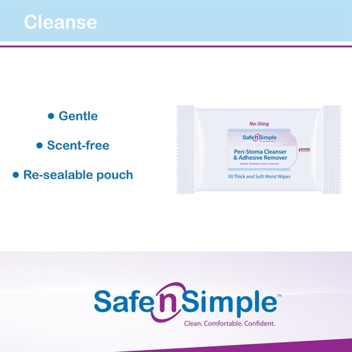 Safe N Simple Adhesive Remover Wipe
