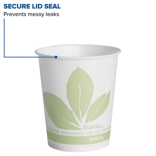 MON704881CS - Solo - Solo Drinking Cup Eco-Forward&reg; 5 oz. Cold Bare Wax Coated Paper, 100EA/PK 30PK/CS