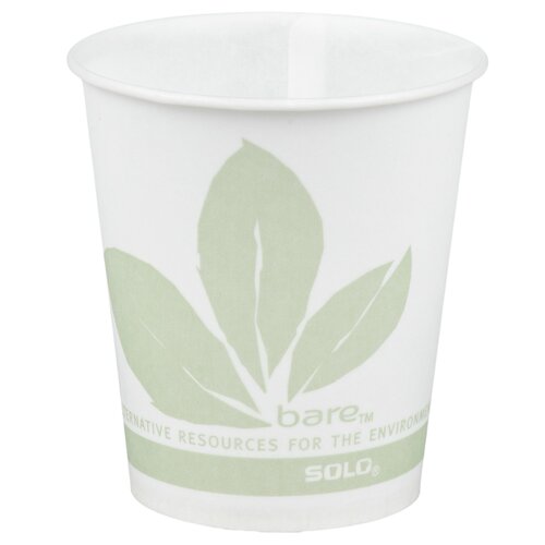 MON704881CS - Solo - Solo Drinking Cup Eco-Forward&reg; 5 oz. Cold Bare Wax Coated Paper, 100EA/PK 30PK/CS