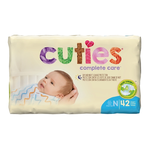 MON706277CS - First Quality - First Quality Cuties&reg; Diapers, Up to 10 lbs. Size N, 168/CS