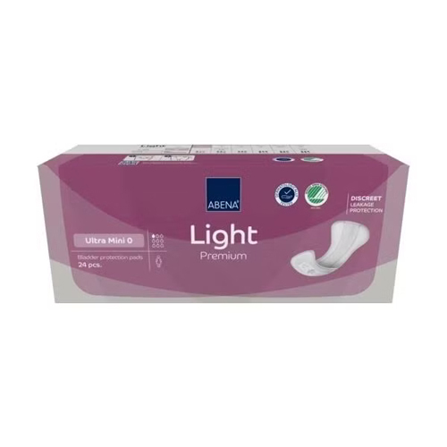 MON1117087CS - Abena - Light Ultra Mini Light Absorbency 8" Bladder Control Pads, 240/CS