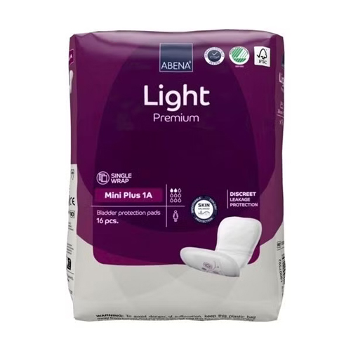 MON1117089CS - Abena - Abena&trade; Light Mini Plus Light Absorbency 11" Bladder Control Pads, 256/CS