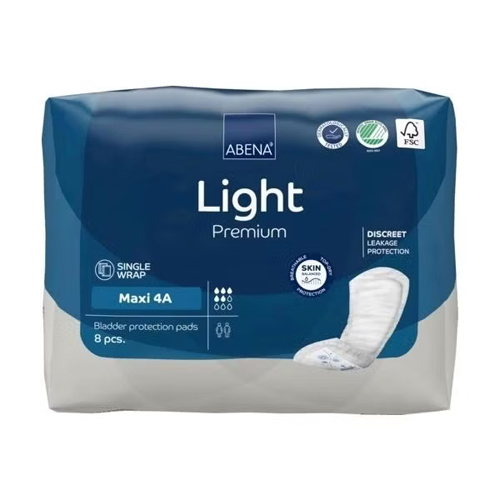MON1117094CS - Abena - Abena&trade; Light Maxi Moderate Absorbency 16.5" Bladder Control Pads, 48/CS