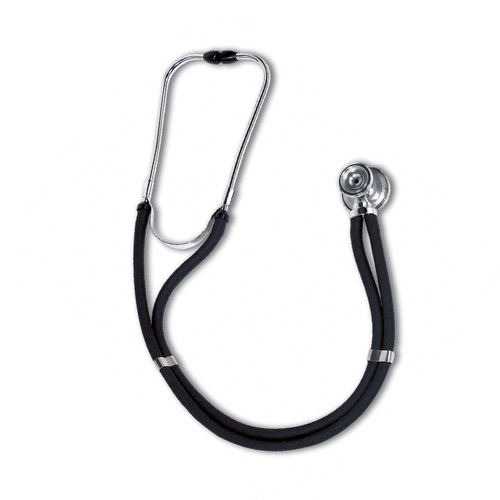 MON709505EA - W.A. Baum - Sprague Stethoscope Black 2-Tube 30 Inch Tube Double Sided Chestpiece, 1/EA