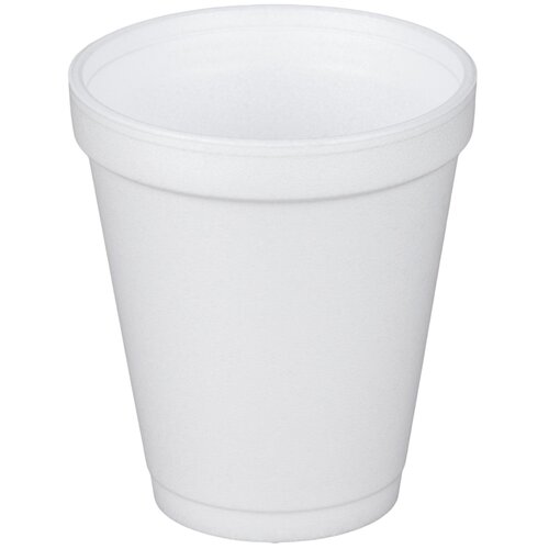 MON713973CS - Dart - Dart Drinking Cup 8 oz. White Styrofoam Disposable, 40 EA/CS