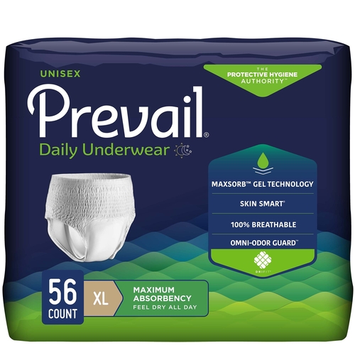MON721375CS - First Quality - First Quality Adult Absorbent Underwear Prevail&reg; Super Plus Pull On X-Large Disposable Heavy Absorbency, 14EA/BG, 4BG/CS