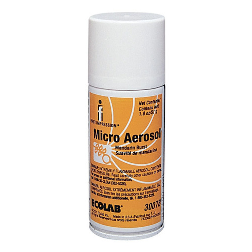 MON724404CS - Ecolab - Air Freshener First Impression&reg; Liquid 1.8 oz. Can Mandarin Burst Scent, 12/CS
