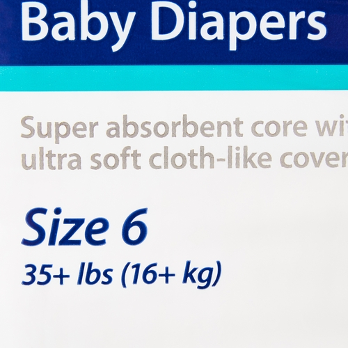 MON724687CS - Cardinal Health - Cardinal Health Curity&trade; Baby Diapers - Size 6, Over 35 lbs, 144/CS