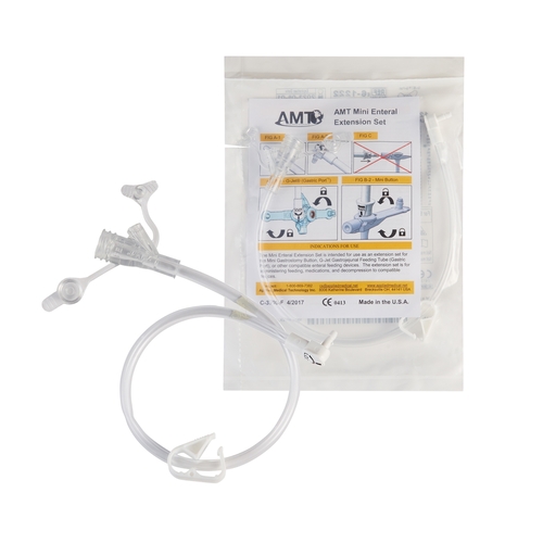 MON727969EA - Applied Medical Technologies - Applied Medical Technologies Right Angle Connector with Y-Port Adapter AMT Mini Classic 12"