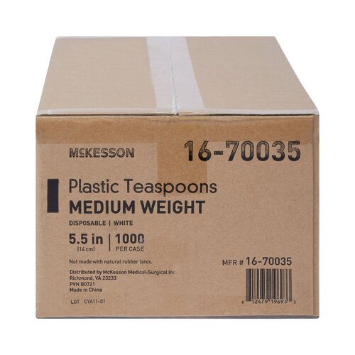MON730273CS - McKesson - Spoon Medi-Pak&reg; General Purpose White Polypropylene, 1000EA/CS