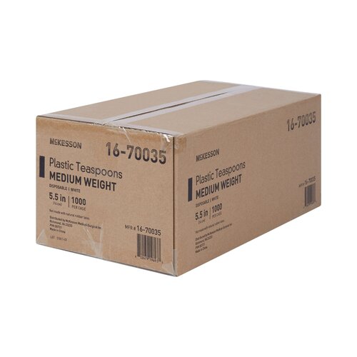 MON730273CS - McKesson - Spoon Medi-Pak&reg; General Purpose White Polypropylene, 1000EA/CS