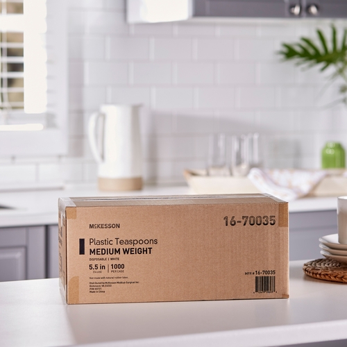 MON730273CS - McKesson - Spoon Medi-Pak&reg; General Purpose White Polypropylene, 1000EA/CS