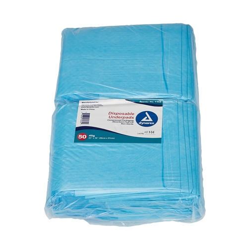 MON731711CS - Dynarex - Dynarex 23" x 36" Disposable Underpads, 150/CS