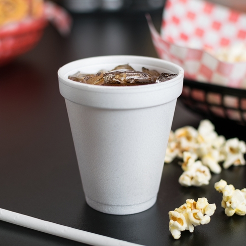 MON731822SL - Dart - Dart Drinking Cup 6 oz. White Styrofoam Disposable, 25 EA/SL